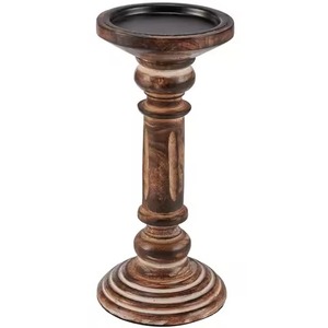 Portavelas de Madera Rústico, Candelabro de Lujo para Mesa de Comedor, Eventos y Decoración del Hogar - Product Image 3
