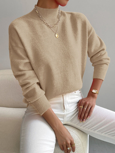 Pull en tricot surdimensionné pour femme, coupe décontractée, manches longues, chaud, décontracté, mode quotidienne, automne-hiver, personnalisé, 100% coton - Product Image 6