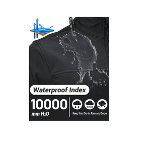 Men's Lightweight Softshell Jacket Fleece <b>Lined</b> Waterproof Tactical Rain Zip Up Winter <b>Coat</b> Windbreaker Casual - Product Image 2