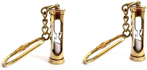 Premium Mini Hourglass Sand Timer Keychain Novelty Accessory for <b>Key</b> <b>Chains</b> Bags and Souvenir Shops - Product Image 5