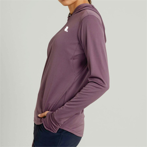 Camiseta Deportiva Casual para Mujer, con Capucha, Manga Corta, Secado Rápido, Transpirable, Lisa, con Logotipo, Corte Regular, Tejido de Algodón Orgánico - Product Image 5