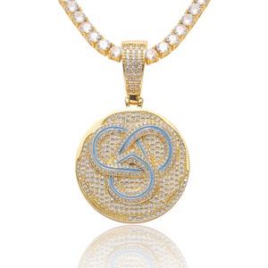 Colgante de Hip-Hop Popular en Europa y Estados Unidos con Incrustaciones de Circonia, Personalizado para Hombres y Mujeres, Accesorios de Moda Rap - Product Image 4