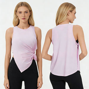 Débardeur respirant personnalisé pour femme, débardeur basique à fines bretelles avec soutien-gorge intégré, idéal pour la gym - Product Image 5