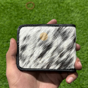 Portefeuille en cuir de vachette rustique de qualité supérieure, fait main, pour homme, fin, avec intérieur en cuir naturel souple, porte-cartes - Product Image 1