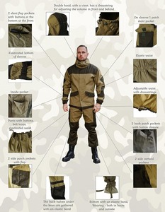Ensemble veste et pantalon de chasse et de randonnée camouflage avec logo personnalisé, fabricant haut de gamme - Product Image 6
