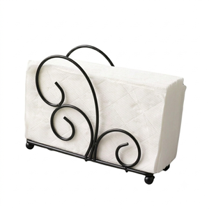 Factory Price Antique Metal <b>Tissue</b> Dispenser Decorative Iron Letter Holder Tabletop Napkin Holder Set Of 2 For Home Office - Product Image 5