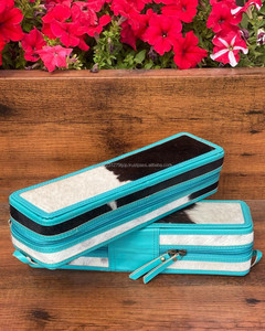 ใหม่เคสหนังวัวแท้สไตล์ตะวันตกทำด้วยมือเคสเหล็กม้วนผมทนทานต่อความร้อนมีสไตล์สำหรับผู้หญิง - Product Image 2