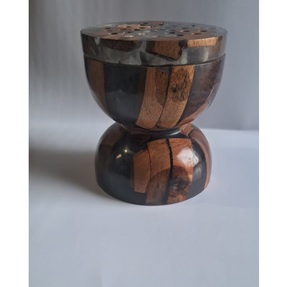 ANAM OVERSEAS Porte-encens en bois de santal de qualité supérieure, brûleur de Bakhoor fait main, encens indien durable pour la décoration religieuse et la maison - Product Image 1