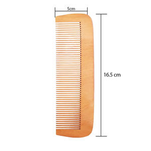 HealthAndYoga Peigne à cheveux en bambou écologique, grand format, durable, sans plastique, fait main, léger, pour le coiffage - Product Image 4