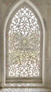 Panneaux muraux décoratifs en marbre sculpté - Panneaux muraux extérieurs modernes hautement polis, découpés CNC, designs découpés sur mesure HAYAT INDUSTRIES - Product Image 2