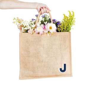 High Strength Natural Jute Grocery Carry <b>Bag</b> with Thick Handles for Sustainable Retail Packaging - Product Image 5