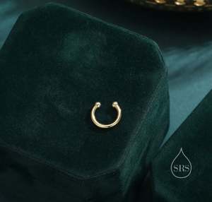 Manchette d'oreille sans perçage en argent sterling, argent, or ou or rose, simple - Product Image 3