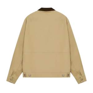 Chaqueta con Cuello en Contraste para Hombre y Mujer en Color Beige con Diseño Elegante, Cierre de Cremallera, Tela de Alta Calidad y Ajuste Cómodo - Product Image 2