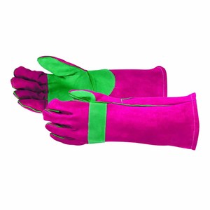 Gants de soudure en cuir de vachette renforcé de qualité supérieure, résistants à la chaleur, pour la lutte contre les incendies et le barbecue - Product Image 5