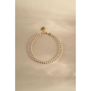 Marquise Cut Diamond Tennis Bracelet <b>Solid</b> White <b>Gold</b> Prong Setting Simple Chain Dainty Wrist Link Sparkle Bridal Fine Jewelry - Product Image 2