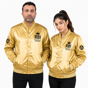 Chaquetas Varsity de Satén de Poliéster con Estampado Foil Lavado, Tallas Grandes, Diseño Personalizado, Colección Love Story 2027 - Product Image 5