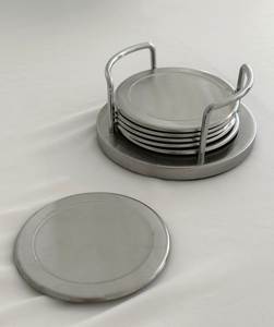 High Quality Metal Coasters For Kitchen Dining Room Office <b>Desk</b> And Restaurant Beverage Serving Applications - Product Image 6