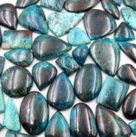 Cabochon en shattuckite naturelle, lot de pierres précieuses de formes variées, pour la création de bijoux, pierre de shattuckite 100% naturelle de qualité supérieure.