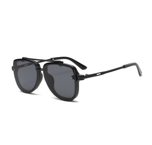 RTS New Fashionable Double Bridge UV400 Protection PC+Metal <b>Frame</b> Full Rim Sunglasses 2026 Designer for Men and Women - Product Image 6