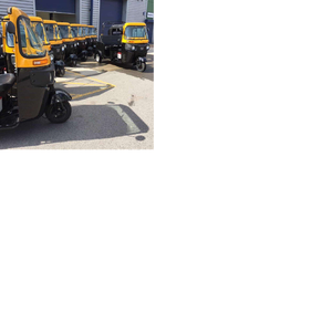 Nouveau Tuk-Tuk 200cc 250cc Refroidi par Eau 2025 2026 Bajaj-RE Tricycle à 3 Roues Jaune Doré Noir - Product Image 6