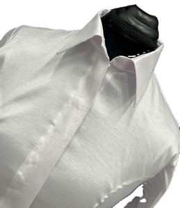 เสื้อโค้ทผ้ายืดสีขาวแบบตะวันตกทำด้วยมือ - Product Image 4