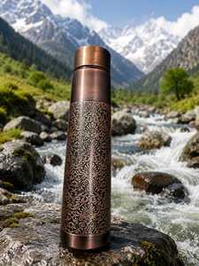 Handmade Copper <b>Water</b> <b>Bottle</b> Traditional Tumbler Drinking <b>Bottle</b> with Custom Logo for <b>Bulk</b> Orders Export Supply for All Occasion - Product Image 3