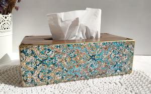 Caja de pañuelos de madera impresa líder en el mercado, caja de pañuelos de madera impresa de alta resistencia para oficina y estudio, estuche para pañuelos faciales al por mayor - Product Image 5