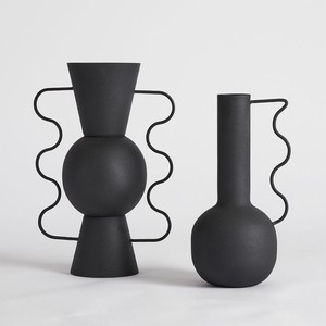 Jarrón de Flores de Aluminio Fundido Personalizado, Estilo Rústico, Textura Corrugada, Color Bronce, Jarrón Decorativo Duradero de Alta Gama, Adorno de Mesa - Product Image 3