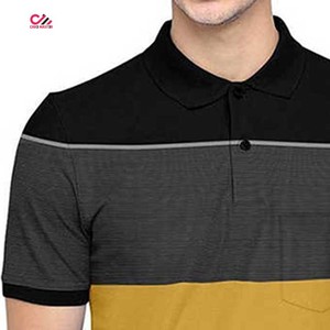 Polo à manches courtes pour homme, coupe classique, design uni avec poche, tissu Oxford respirant, coloris contrastés - Product Image 6