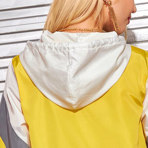 Chaqueta Cortavientos Personalizada de Nuevo Estilo con Bloques de Color para Mujer - Product Image 2