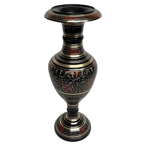 Jarrón de Flores de Latón Hecho a Mano con Trabajo Meenakari, Jarrón Decorativo Tradicional para Sala de Estar, Dormitorio y Hogar - Product Image 2