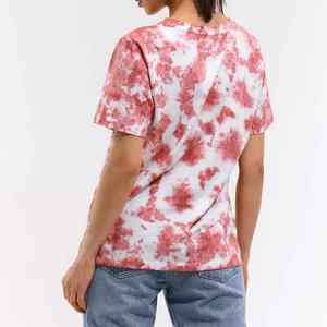 T-shirts courts tie-dye pour femmes, confortables, respirants, à manches courtes, pour un style décontracté, chemise fine pour femmes - Product Image 1