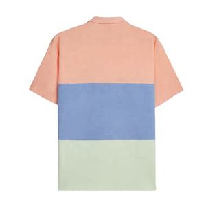 Polos vierges classiques en gros avec votre propre logo t-shirts à manches courtes en coton et polyester pour hommes - Product Image 2