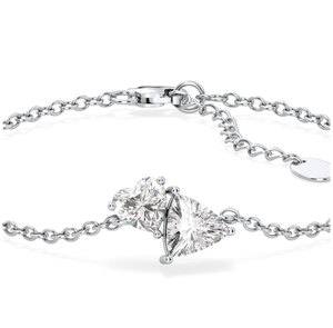 REYES Wholesale Price 2.12Ct Moissanite Link Chain <b>Bracelet</b> 925 Sterling <b>Silver</b> GRA Certified Anniversary Gift Jewelry for Her - Product Image 4