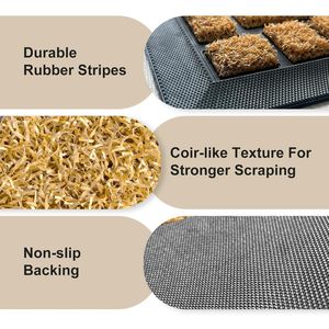Tapis de bienvenue en fibre de coco jaune 36x17 pouces, antidérapant, intérieur/extérieur, profil bas, pour entrée principale, anti-salissures - Product Image 1