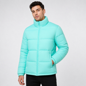 Blouson matelassé classique pour homme, prêt pour l'hiver, avec cagoule intégrale, léger et résistant à l'eau, personnalisable OEM/ODM, vêtement d'extérieur - Product Image 4