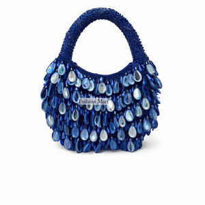 Bolso de hombro de cuentas hecho a mano de moda, elegante para novias y fiestas, proveedor de bolsos llamativos. - Product Image 1