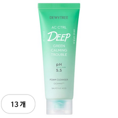 Dewtree Detergente Schiumogeno Calmante Verde Intenso 150ml con Vitamina C e Controllo Acne, 13 pz - Product Image 1