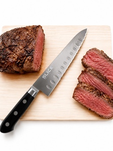 Cuchillo de Acero Inoxidable con Hoja Ondulada para Cortar Carne - Product Image 1
