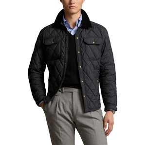 High Quality Spring Warm Eco-Friendly High Street <b>Men</b> Quilted <b>Jacket</b> Breathable Solid Color Long Sleeve with Custom Logo - Product Image 2