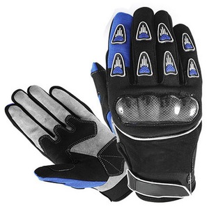 Guantes de Carreras de Dedo Completo para Hombre, Motocross, Material PU, Antideslizantes, Cierre de Gancho y Bucle, Diseño con Paneles en Negro, Blanco y Rojo - Product Image 6