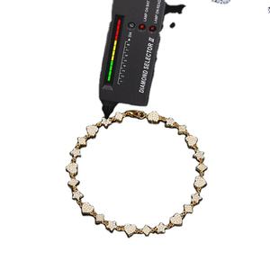 Haute qualité unisexe glacé Moissanite coeur Bracelet pour femmes hommes 925 en argent Sterling bijoux fins cadeaux de noël - Product Image 5