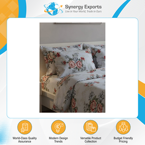 Made in India Exceptional Quality Modern Luxury Style High Grade 4 Pcs Polyester Printed Bedsheet Set Available for Sale - Product Image 4