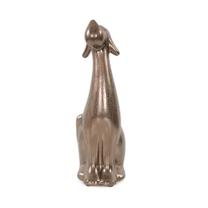 Escultura Metálica Hecha a Mano, Estatua Decorativa de Lujo para Sala de Estar, Escultura Moderna de Perro en Aluminio para Interiores - Product Image 2