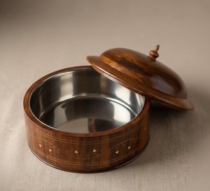 หม้อปรุงอาหารไม้ก้นร้อนทำด้วยมือ - Product Image 3
