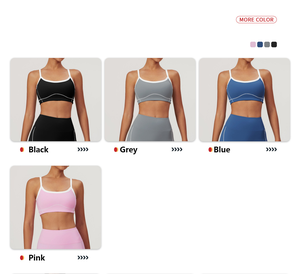 XW-DWX8838 Soutien-gorge de sport sans couture léger avec coussinets intégrés pour femme, idéal pour l'entraînement, le fitness et le yoga, dos nu, haute qualité, nouvelle mode, vente en gros - Product Image 4