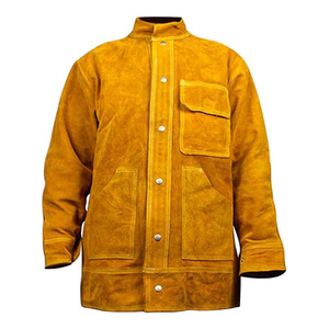 เสื้อแจ็คเก็ตหนังวัวสำหรับงานเชื่อม ทนทาน ป้องกันเปลวไฟ เหมาะสำหรับงานหนัก  สำหรับทุกเพศ - Product Image 1