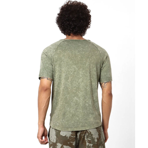 Camiseta Deportiva PUFFIN SPORTS de Manga Corta para Hombre, Cuello Redondo, Color Sólido, Algodón Jersey, Corte Regular, Transpirable, Informal - Product Image 2