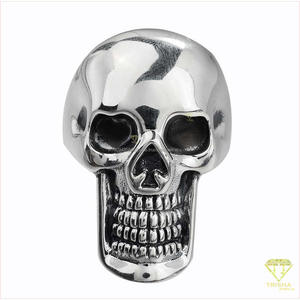 Anillo de Plata de Ley 925 con Esqueleto y Moissanita, Joyería Gótica para Hombre, Proveedores Mayoristas, Importadores y Marcas de Boutique - Product Image 3