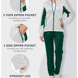 Jogging <b>Set</b> Women Custom Sport Training Jogging Streetwear Tracksuit Comfortable Zipper Hoodies Suits Two Piece <b>Set</b> Women's <b>Sets</b> - Product Image 2